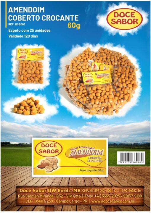 Amendoim Coberto Crocante 60g