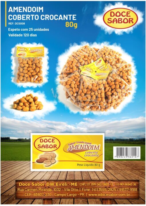 Amendoim Coberto Crocante 80g