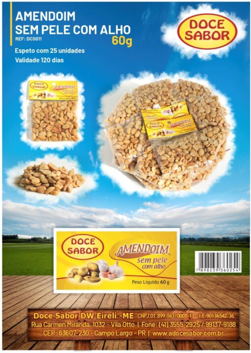 Amendoim Com Alho 60g
